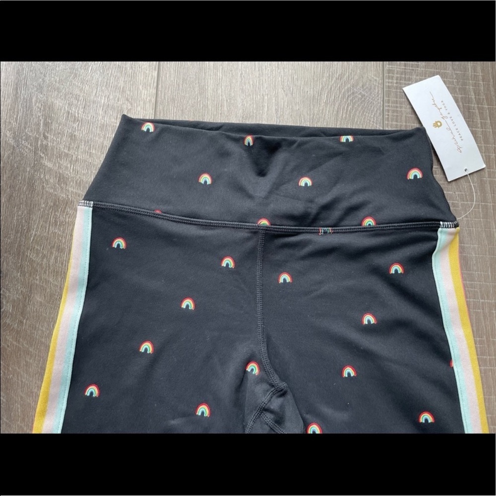 Spiritual Gangster Perfect High Waist Leggings in Black Rainbow - Picture 3 of 8